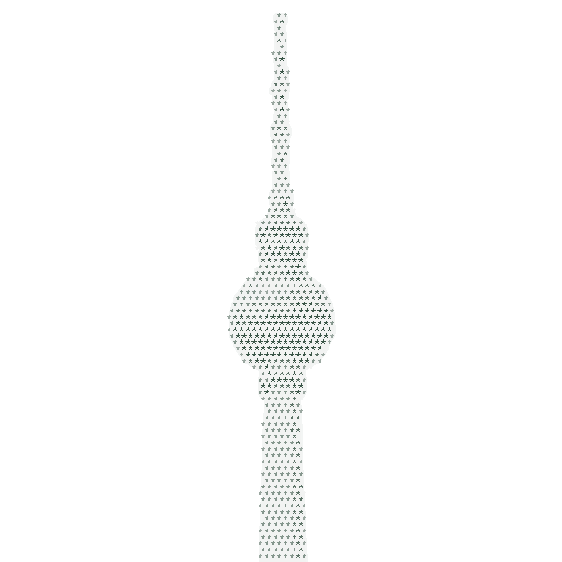 Berliner Fernsehturm Illustration mit Sternen – Afterframe Agentur Berlin